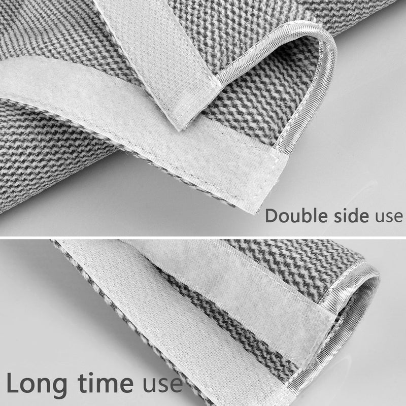 OUGAR8 Refrigerator Door Handle Cover Set of 3,Kitchen Appliances Gloves Fridge Microwave Dishwasher Door Cloth Protector-Catches Drip,Fingerprint Dust Cover (3pcs, Gray Plush) - Image 5